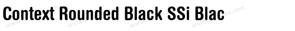 Context Rounded Black SSi Black字体转换